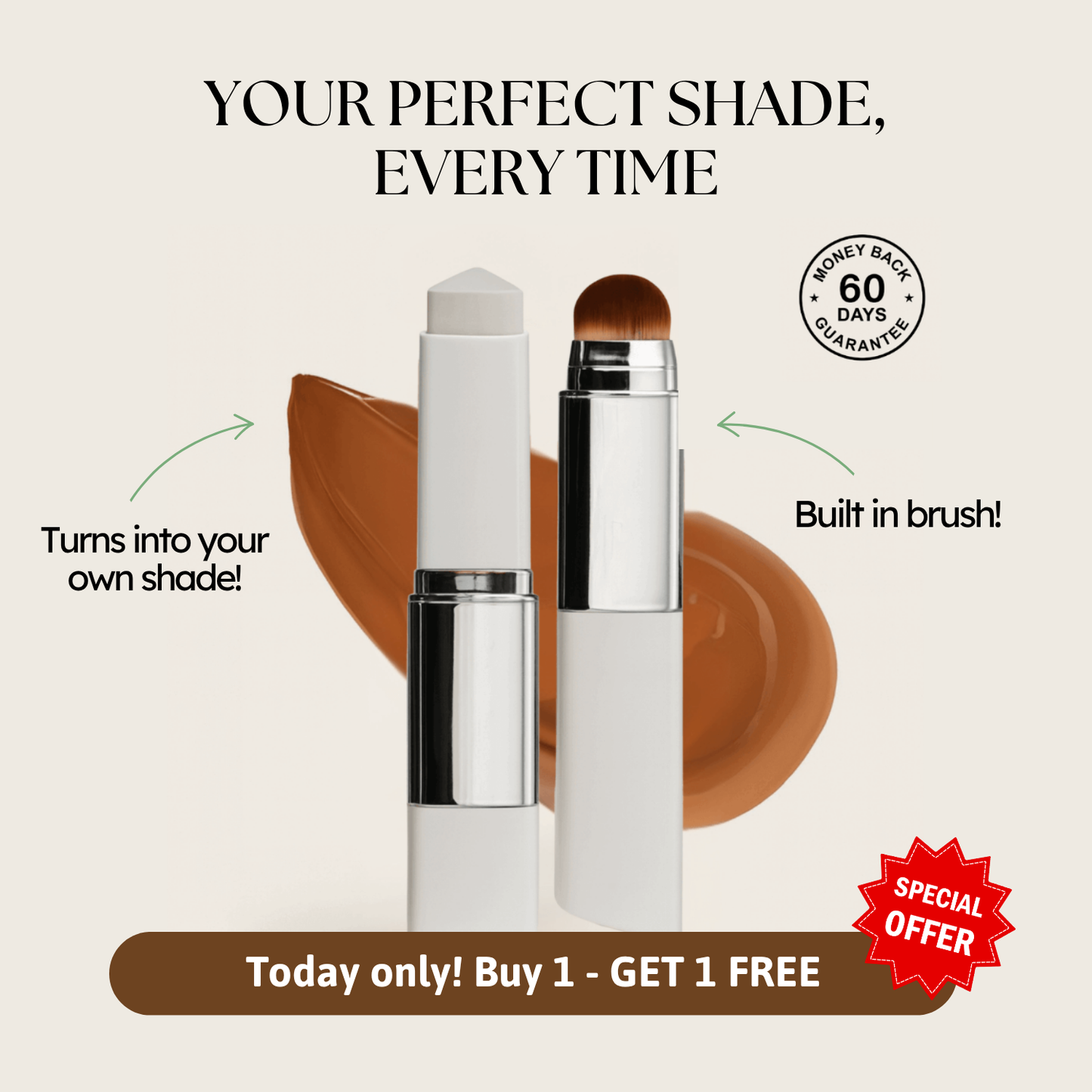 LumineSkin Color-Changing Foundation Stick